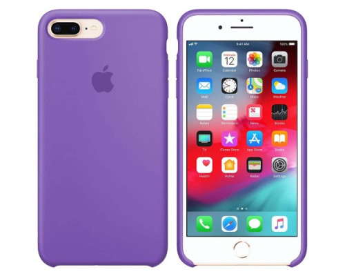 Чохол Silicone case for iPhone 7/8Plus (41) lilac mag-200000090616436402