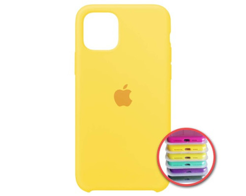 Чохол Silicone Case Full Copy for iPhone 11 Pro Max ( 4) yellow mag-20000010770543357