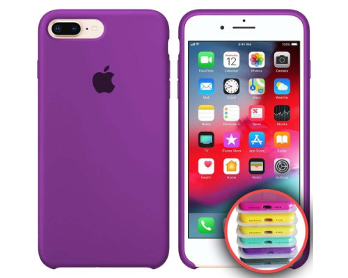 Чохол Silicone Case Full Copy for iPhone 7/8Plus (45) purple mag-20000010310633478