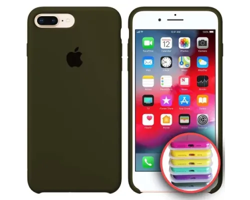 Чохол Silicone Case Full Copy for iPhone 7/8Plus (48) virid mag-2000001031087147802