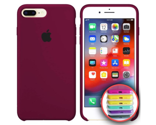 Чохол Silicone Case Full Copy for iPhone 7/8Plus (52) marsala mag-2000001031094141804