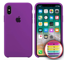 Чохол Silicone Case Full Copy for iPhone X/XS (45) purple mag-20000010316123100