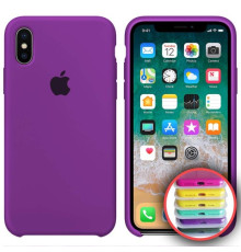 Чохол Silicone Case Full Copy for iPhone X/XS (45) purple mag-20000010316123100