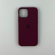 Чохол Silicone Case Copy with MagSafe for iPhone 12 Pro Max Plum mag-200000127408859811