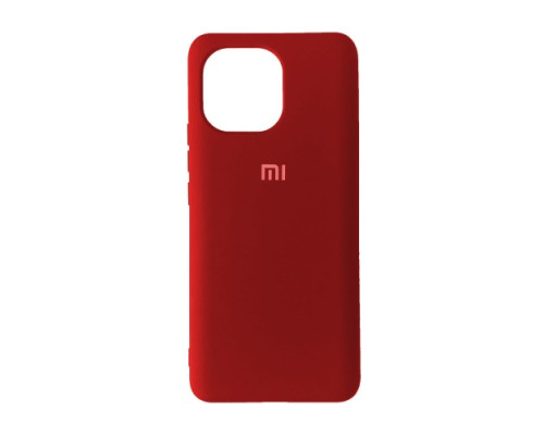 Чохол Silicone Case Full for Xiaomi Mi 11 Red mag-200000128705715153