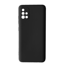 Чохол Silicone Case Camera (no logo) для Samsung A51 (A515) black mag-2000001344446100543
