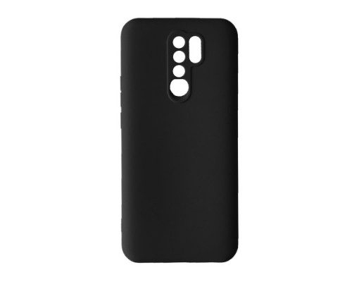 Чохол Silicone Case Camera (no logo) для Xiaomi Redmi 9 black mag-2000001344606135857