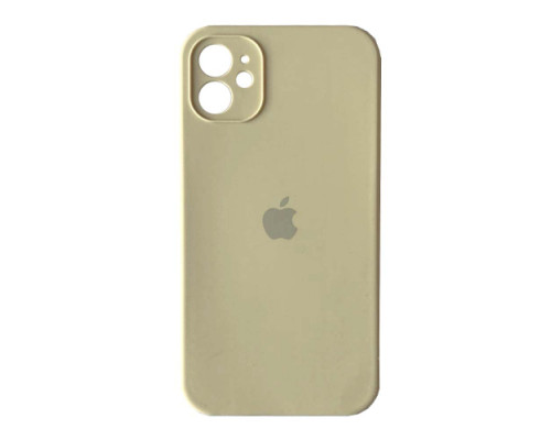 Silicone Case Full Camera Square side for iPhone 11 Cream mag-2000001349953142627