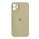 Silicone Case Full Camera Square side for iPhone 11 Cream mag-2000001349953142627