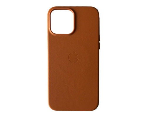 Чохол Leather Case with MagSafe for iPhone 13 Pro Max Golden Brown mag-200000135251943851