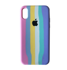 Чохол Silicone Case Full for iPhone XS Max RAINBOW 3 mag-200000130431037078