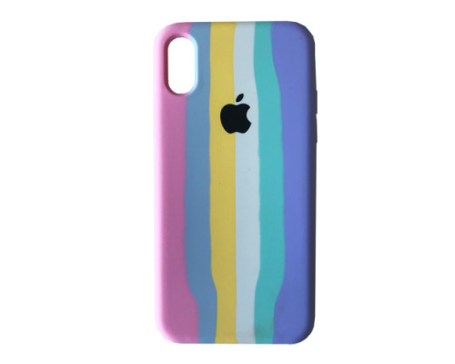 Чохол Silicone Case Full for iPhone XS Max RAINBOW 3 mag-200000130431037078