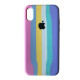 Чохол Silicone Case Full for iPhone XS Max RAINBOW 3 mag-200000130431037078
