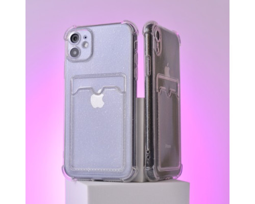 Чохол CARD CASE SAFE BRILIANT ANTI-SHOCK for iPhone 14 Plus Clear mag-200000141505413380