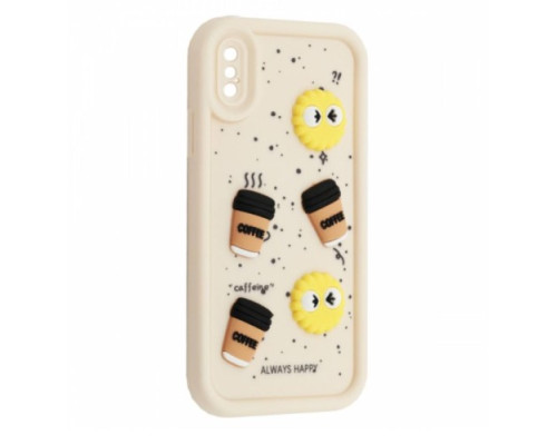 Чохол HAPPY Cookie Case for iPhone X/XS White mag-2000001561959135212