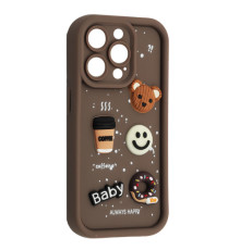 Чохол HAPPY Donut Case for iPhone 14 Pro Brown mag-2000001562635106630