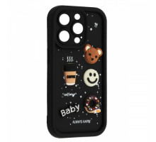 Чохол HAPPY Donut Case for iPhone 15 Pro Black mag-2000001562802106647