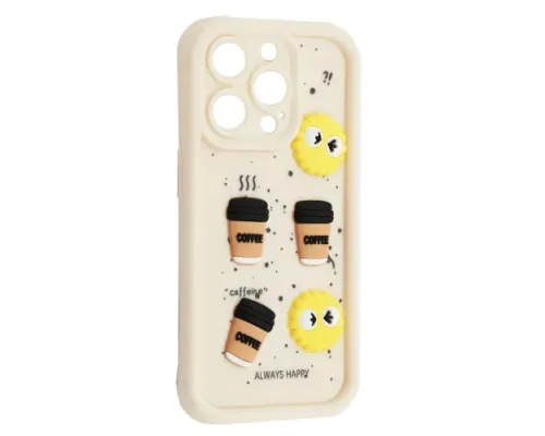 Чохол HAPPY Cookie Case for iPhone 16 Pro White mag-2000001562970143775