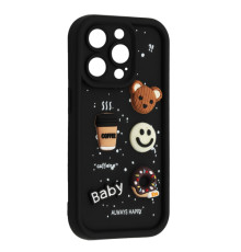 Чохол HAPPY Donut Case for iPhone 16 Pro Black mag-2000001562987106665