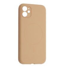Чохол Silicone Case Full Camera Fine Ring MagSafe for iPhone 11 Desert Gold mag-200000158502361772