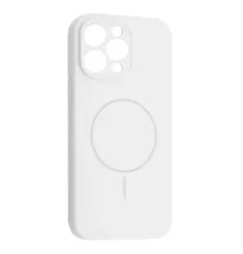 Чохол Silicone Case Full Camera Fine Ring MagSafe for iPhone 15 Pro Max White mag-2000001586228143664