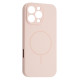 Чохол Silicone Case Full Camera Fine Ring MagSafe for iPhone 16 Pro Pink mag-200000158639661909