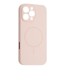Чохол Silicone Case Full Camera Fine Ring MagSafe for iPhone 16 Pro Max Chalk Pink mag-200000158653261923