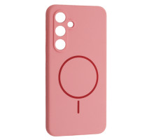 Чохол Silicone Case luxury+MagSafe for Samsung S25+ Rose Pink mag-2000001594896134157