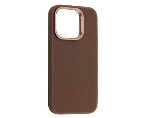 Чохол KEVLAR STYLE MagSafe for iPhone 15 Brown дефект пакування mag-2000001598153136002