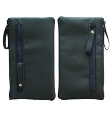 Чохол-кисет на блискавці універсальний 6 дюймов синій 067-2 (три блискавки) mag-2000001528150143581