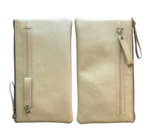 Чохол-кисет на блискавці універсальний 6 дюймов бежевий 067-2 (три блискавки) mag-2000001528136141275