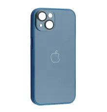 Чохол NEW GLASS MAGSAFE Case for iPhone 14 Dark blue mag-2000001539620133223