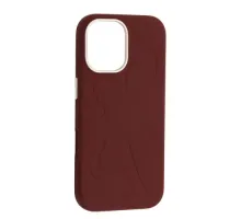 Чохол Flower Liquid Silicone Case MagSafe для iPhone 16 Deep Cherry Red mag-2000001650486145856