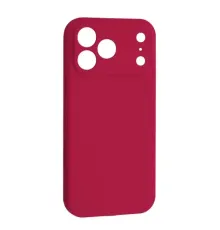 Чохол Silicone Case Camera Protective for iPhone 17 Pro Max (36) rose red mag-2000001654484146590