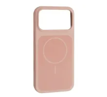 Чохол New Silicone Case MagSafe для iPhone 17 Pro Gray Pink mag-2000001658024147393