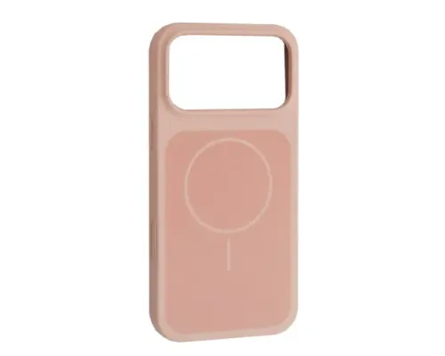 Чохол New Silicone Case MagSafe для iPhone 17 Pro Gray Pink mag-2000001658024147393