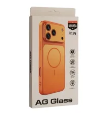 Чохол NEW AG GLASS MagSafe Case for iPhone 15 Pro Max Black mag-2000001660263146799