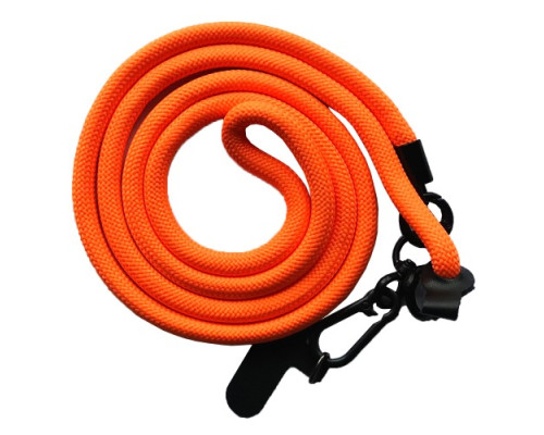 Шнурок NEW (120см) 8mm з карабіном + тримач для чохлів (універсальний) Orange mag-2000001605202140043