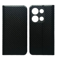 Чехол-книжка Carbon for Xiaomi Redmi Note 14S Black mag-2000001607381140200
