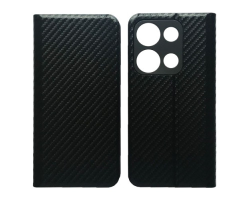 Чехол-книжка Carbon for Xiaomi Redmi Note 14S Black mag-2000001607381140200