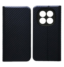Чехол-книжка Carbon for Xiaomi Redmi Note 14 Pro 4G Dark Blue mag-2000001607480140210