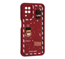 Чохол Happy для Samsung A12 Marsala mag-2000001615959143363