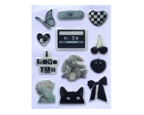 Набір наклейок 3D STICKERS Fashin style 1 mag-2000001626054142124