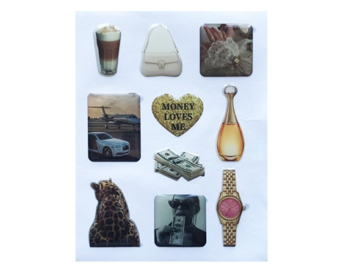 Набір наклейок 3D STICKERS Fashin style 15 mag-2000001626252142144