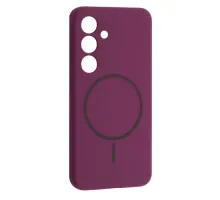 Чохол Silicone Case luxury+MagSafe for Samsung S24 Purple mag-2000001626764144540