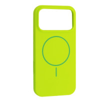 Чохол Silicone Case with MagSafe for iPhone 17 Pro Max Emerald green mag-2000001632956143281