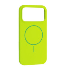 Чохол Silicone Case with MagSafe for iPhone 17 Pro Max Emerald green mag-2000001632956143281