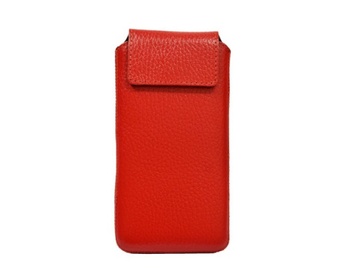 чохол витяжка шкіряний Grand КМ універсальна 5 (142*70*11мм) червоний mag-200000063170756369