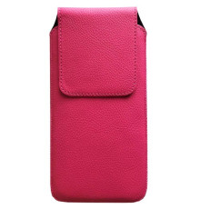 чохол витяжка шкіряний Grand КМ універсальна 6 (165*83*10мм) рожевий mag-2000001014950142801