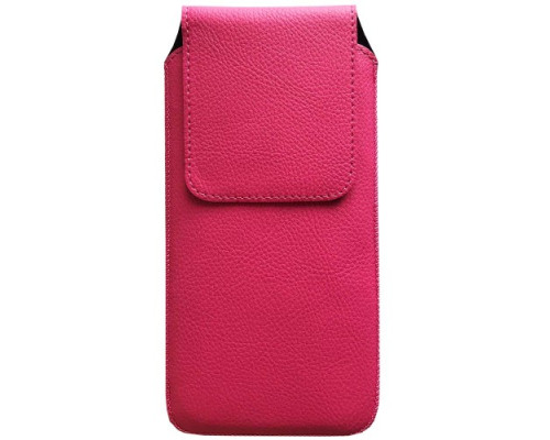 чохол витяжка шкіряний Grand КМ універсальна 6 (165*83*10мм) рожевий mag-2000001014950142801